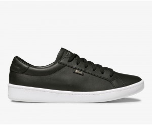 Keds Ace Leather Black | 1608-OUZRG