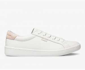 Keds Ace Leather White/Pink White / Pink | 3542-GTLQO