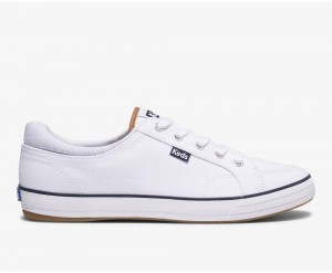 Keds Center II Canvas Stripe White | 2769-MWAYX