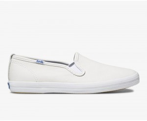 Keds Champion Leather White | 9154-BFMUN