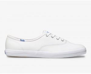 Keds Champion Originals Leather White | 2418-PUZAY