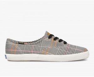 Keds Champion Plaid Black / Multicolor | 0498-QSFCL