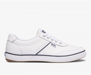 Keds Courty II Leather White | 4132-POIQT