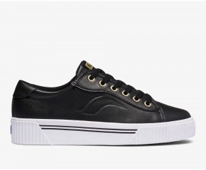 Keds Crew Kick Alto Leather Black | 4081-WAOTR