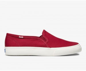 Keds Double Decker Canvas Red | 6970-VYZOJ