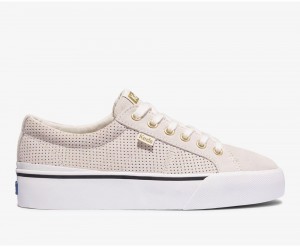 Keds Jump Kick Duo Suede Beige | 2816-PCAZX