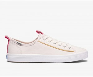 Keds Kickstart Canvas Piping Pink | 1425-QRUGN