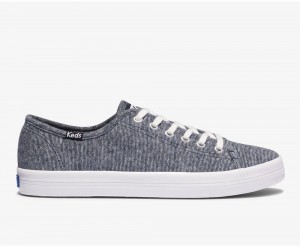 Keds Kickstart Stripey Jersey Navy | 3651-IBGQH