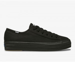 Keds Triple Kick Black | 6289-QGJVX