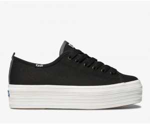 Keds Triple Up Canvas Black | 2748-BNZDT