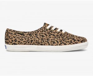 Keds Washable Champion Animal Brown | 7159-WPQUC