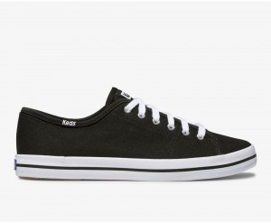 Keds Washable Kickstart Black / White | 4297-OXPYJ