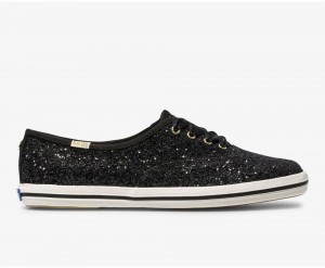 Keds x Kate Spade New York Champion Glitter Black | 2984-APEYL