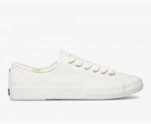 Keds x Kate Spade New York Kickstart Logo Foxing White | 6807-OFEXM