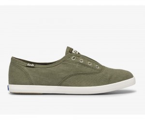 Keds x Organic Cotton Chillax Washable Green | 2760-PYETV