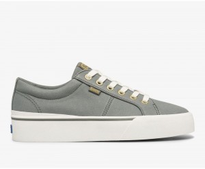 Keds x Organic Cotton Jump Kick Duo Green | 3804-FZUGV