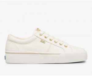 Keds x Organic Cotton Jump Kick Duo White | 5164-DWQUT