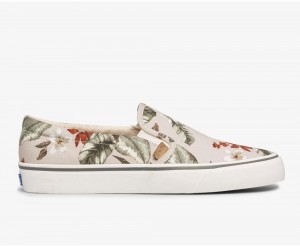 Keds x Organic Cotton Jump Kick Slip Tropical Beige / Multicolor | 3845-OTKFQ