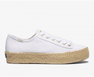 Keds x Organic Cotton Triple Kick Jute White | 4930-GCNFI