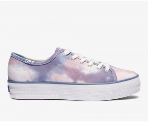 Keds x Organic Cotton Triple Kick Tie Dye Navy / Multicolor | 5628-TLWCR