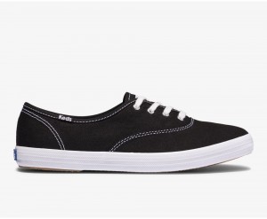 Keds x Organic Cotton Washable Champion Black / White | 5682-KYOAL