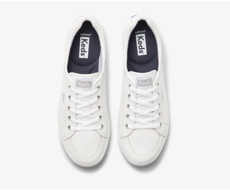 Keds Center II Leather White | 5294-RWTIC