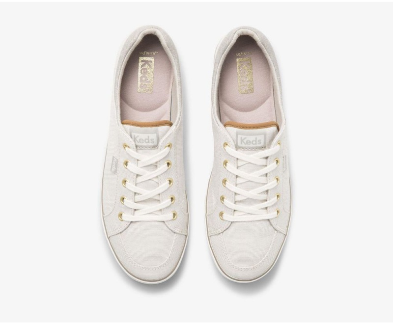 Keds Center II Subtle Stripe White | 8642-VFNOT