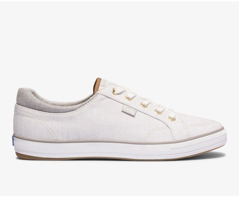 Keds Center II Subtle Stripe White | 8642-VFNOT