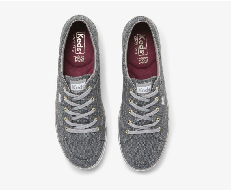 Keds Center Slub Grey | 1032-TVNWE