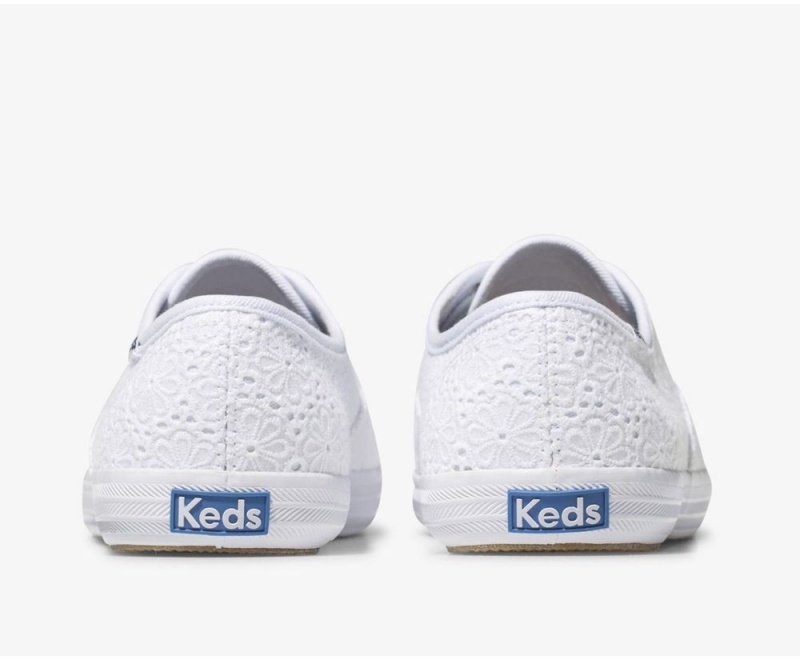 Keds Champion Daisy Eyelet White | 5796-WXNIJ