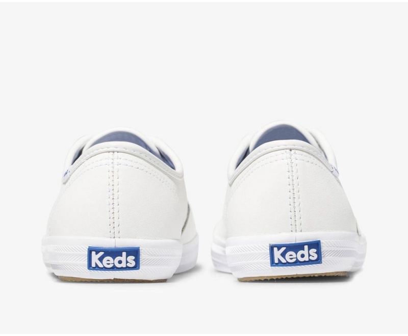 Keds Champion Originals Leather White | 2418-PUZAY