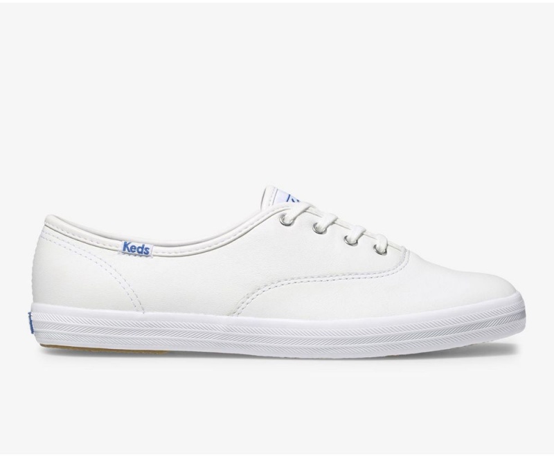 Keds Champion Originals Leather White | 2418-PUZAY