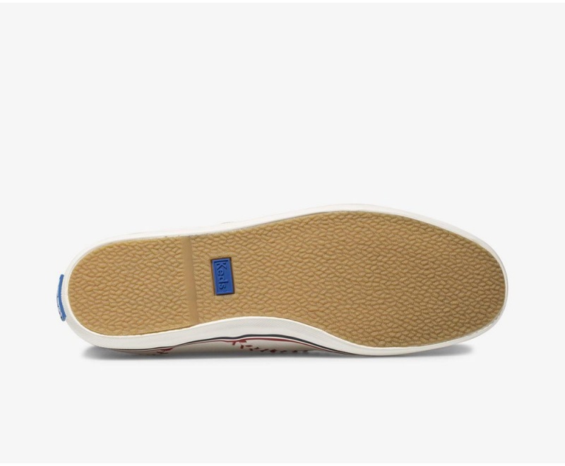 Keds Champion Pennant Leather White | 7264-JWZKG