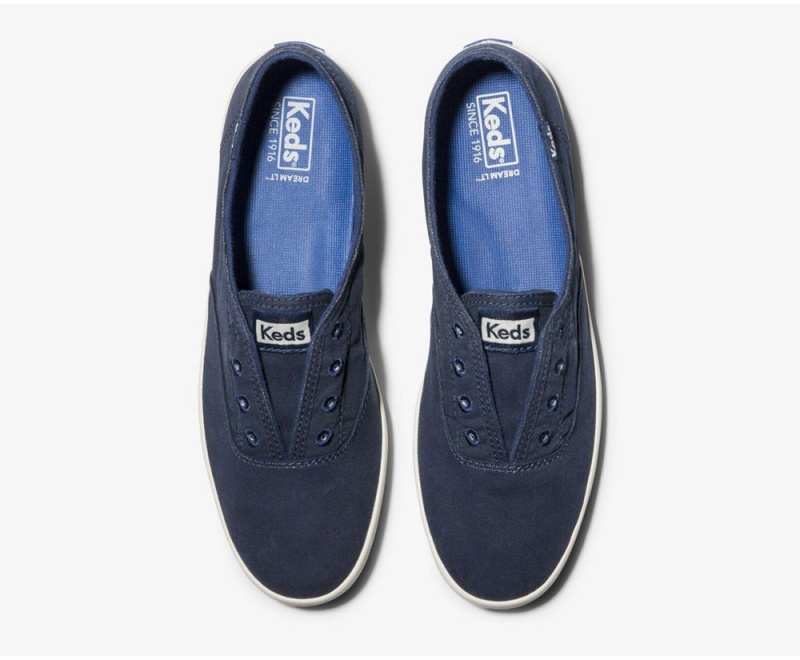 Keds Chillax Seasonal Washable Blue | 0259-BWNFH