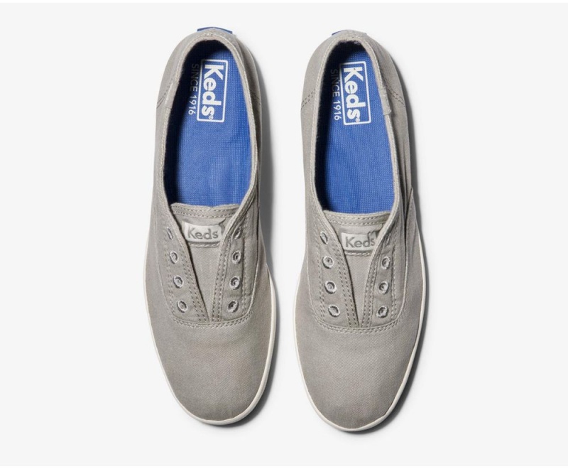 Keds Chillax Seasonal Washable Grey | 2109-JSZFM