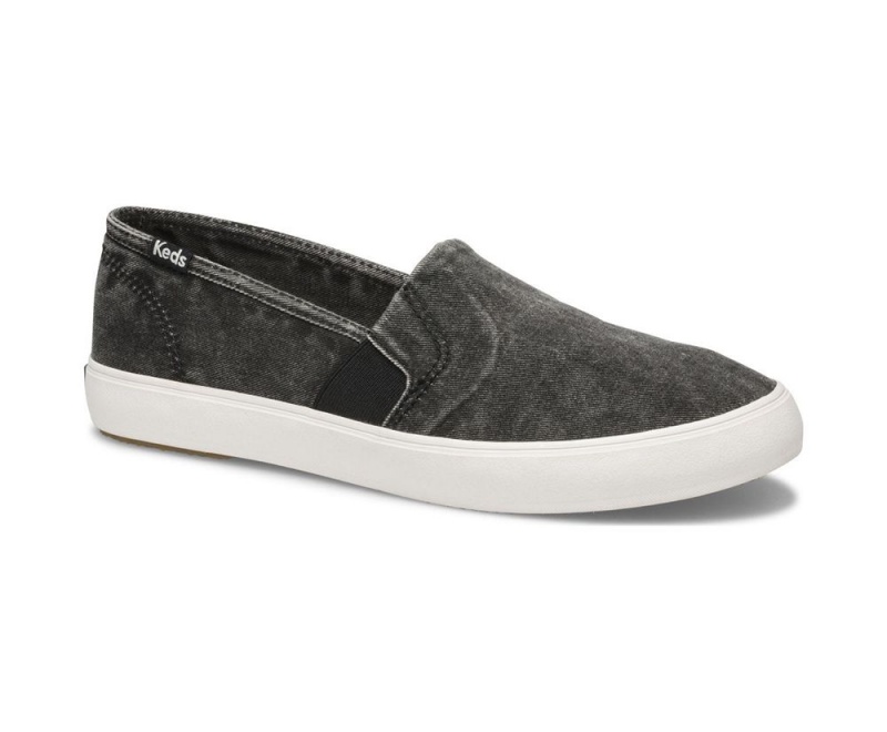 Keds Clipper Washed Solids Black | 7810-GLRES