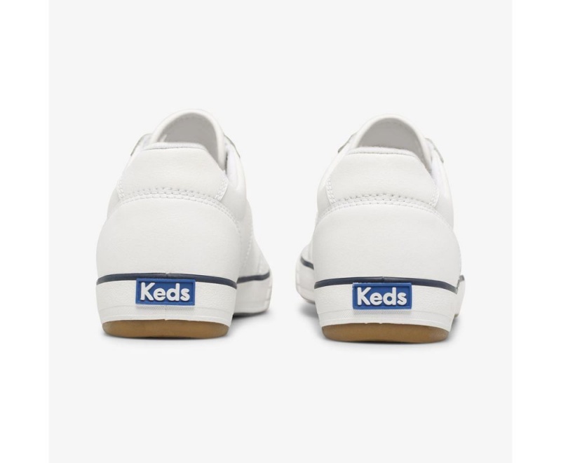 Keds Courty II Leather White | 4132-POIQT