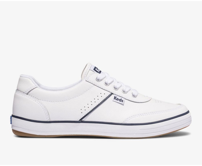 Keds Courty II Leather White | 4132-POIQT