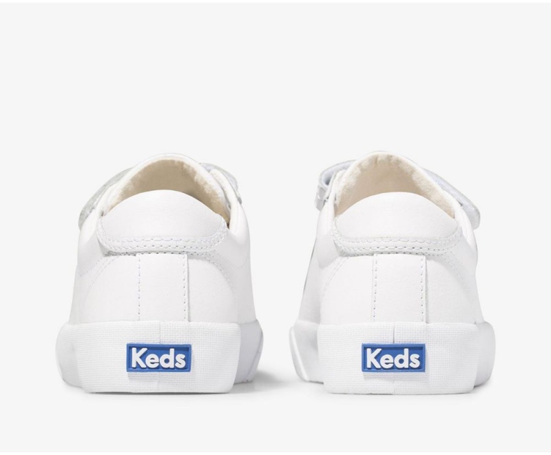 Keds Crew Kick 75 V Leather White | 6274-QZPXB