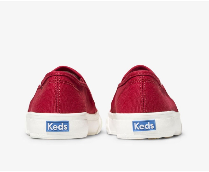 Keds Double Decker Canvas Red | 6970-VYZOJ