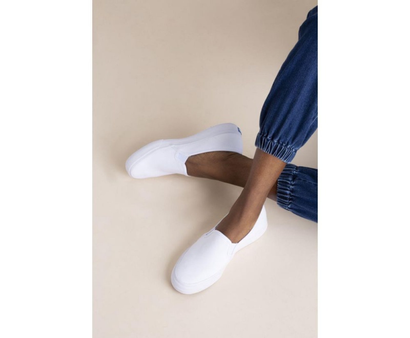 Keds Double Decker Canvas White | 9621-ERLQY