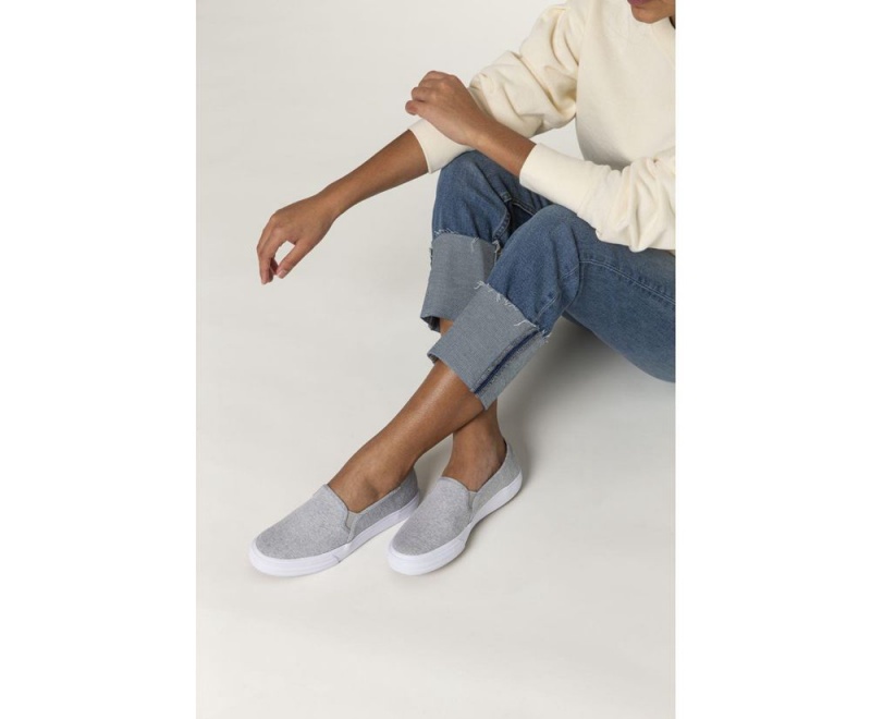 Keds Double Decker Heathered Woven Grey | 1652-UVOPA