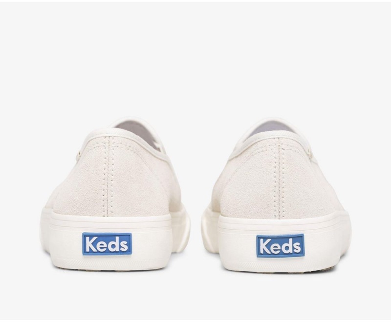 Keds Double Decker Perf Suede Beige | 0678-ARYMB