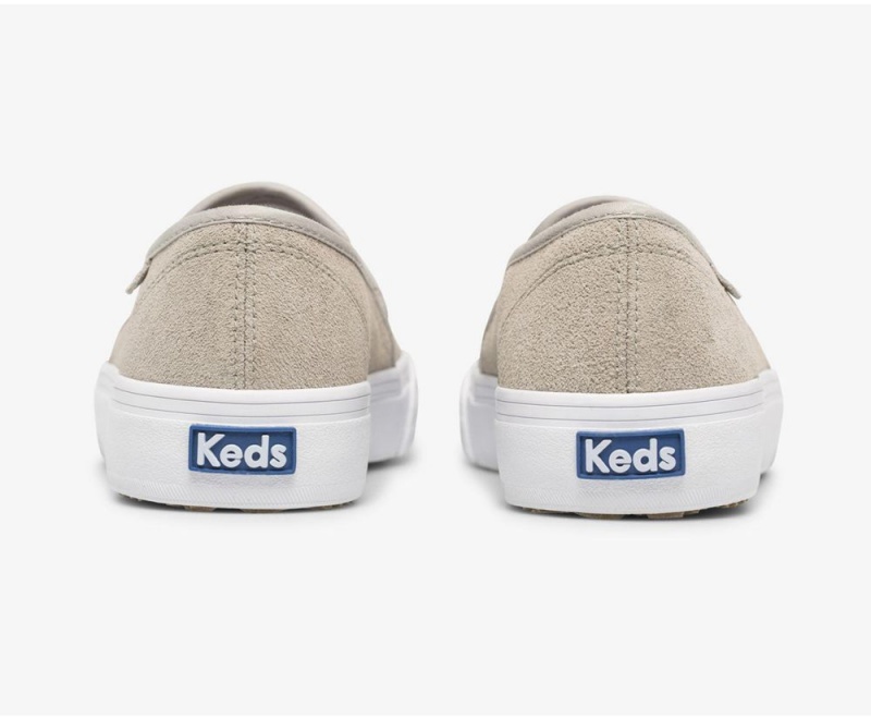 Keds Double Decker Suede Grey | 2390-WAMZU