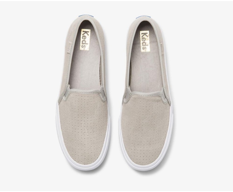 Keds Double Decker Suede Grey | 2390-WAMZU