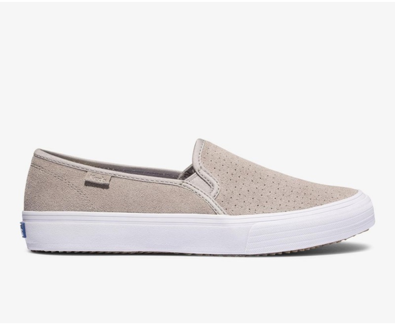 Keds Double Decker Suede Grey | 2390-WAMZU