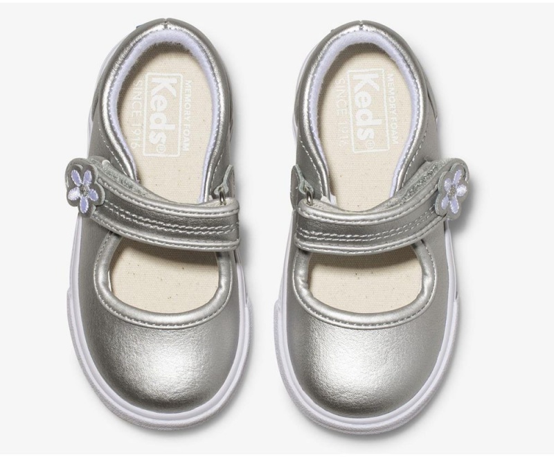 Keds Ella Mary Jane Silver | 3270-AIYKB