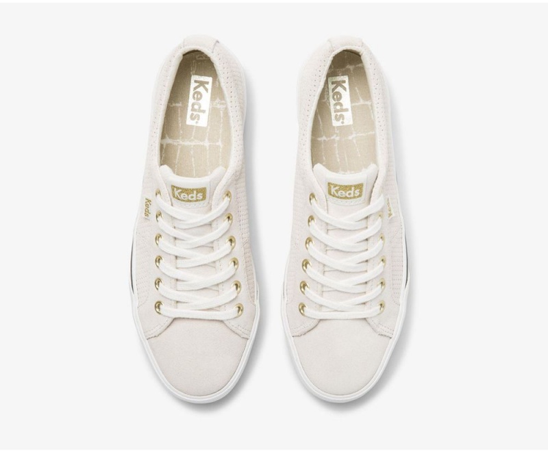 Keds Jump Kick Duo Suede Beige | 2816-PCAZX