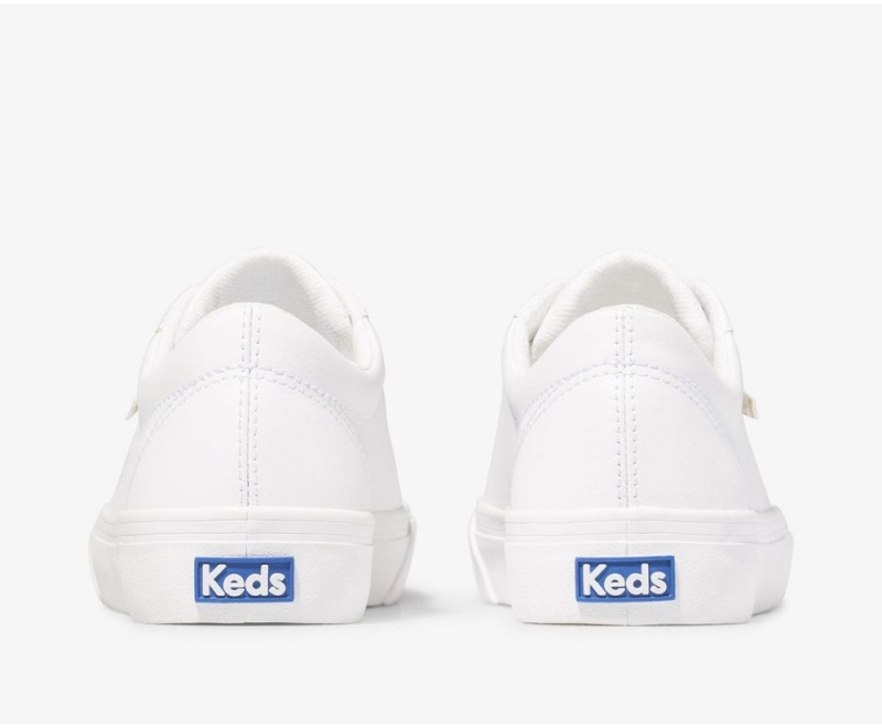 Keds Jump Kick Leather White | 5032-QGFSR