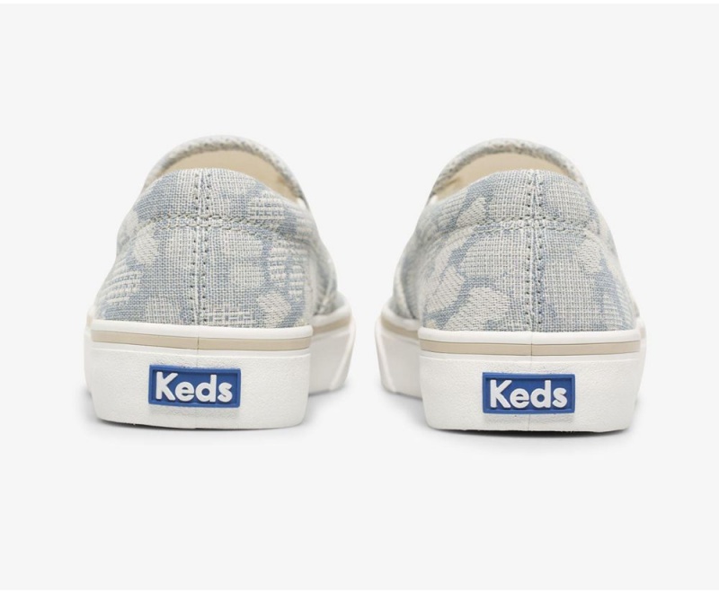 Keds Jump Kick Slip Chambray Blue | 2731-GNEAQ